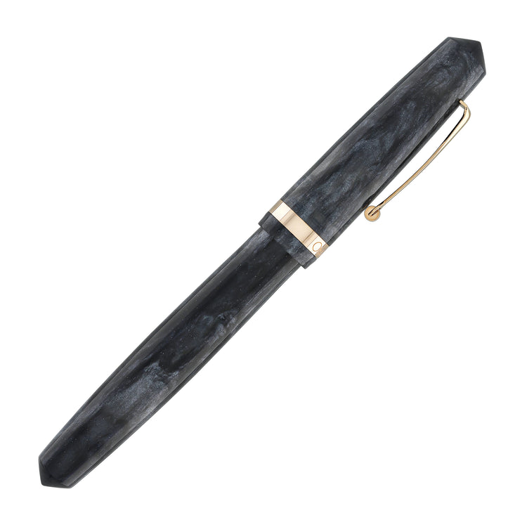 OMAS Studio Rollerball Pen in Grigio Luminoso with Rose Gold Trim