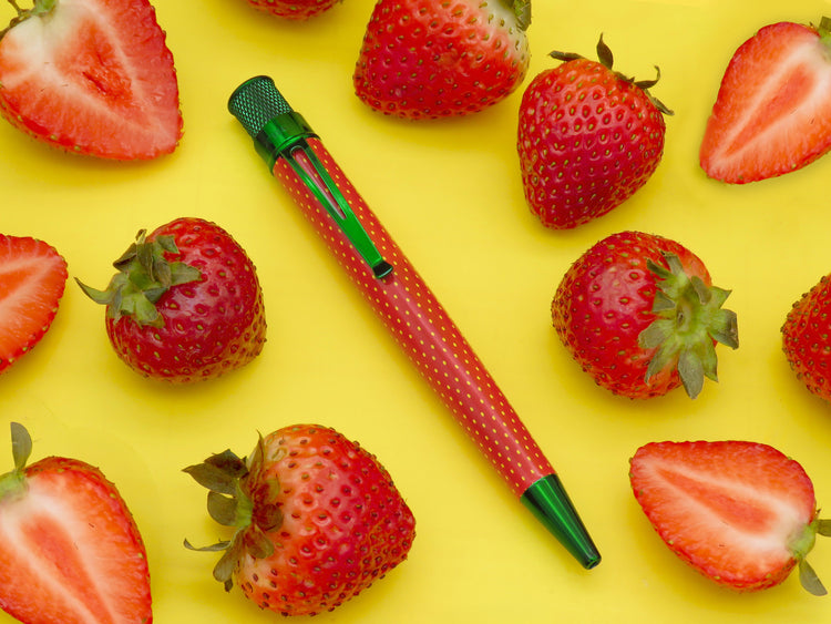 Retro 51 Tornado Fruit Series Rollerball Pen in Strawberry