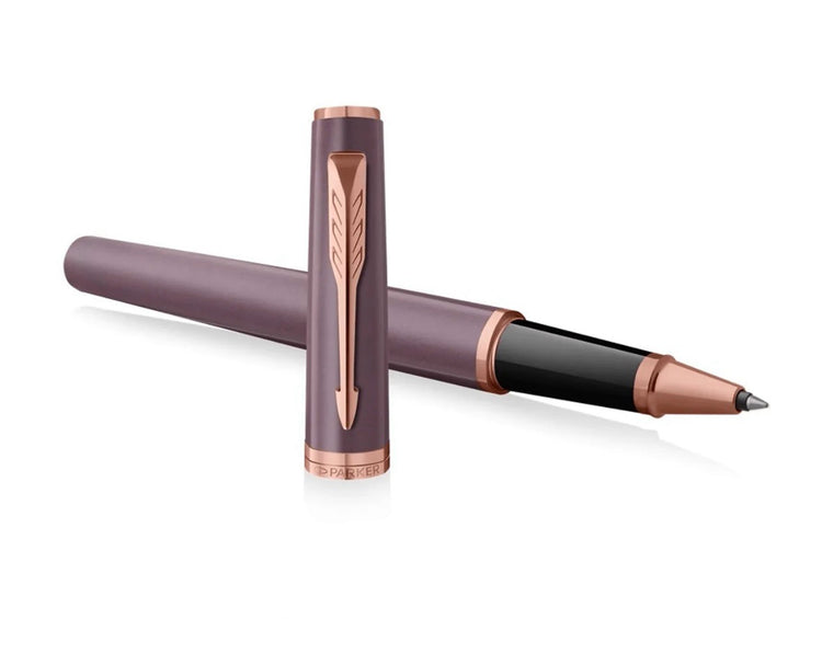 Parker Meridian Rollerball Pen in Purple Lacquer with Pink Gold Trim