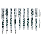 Conklin Endura Deco Crest Fountain Pen in Green with Chrome Trim