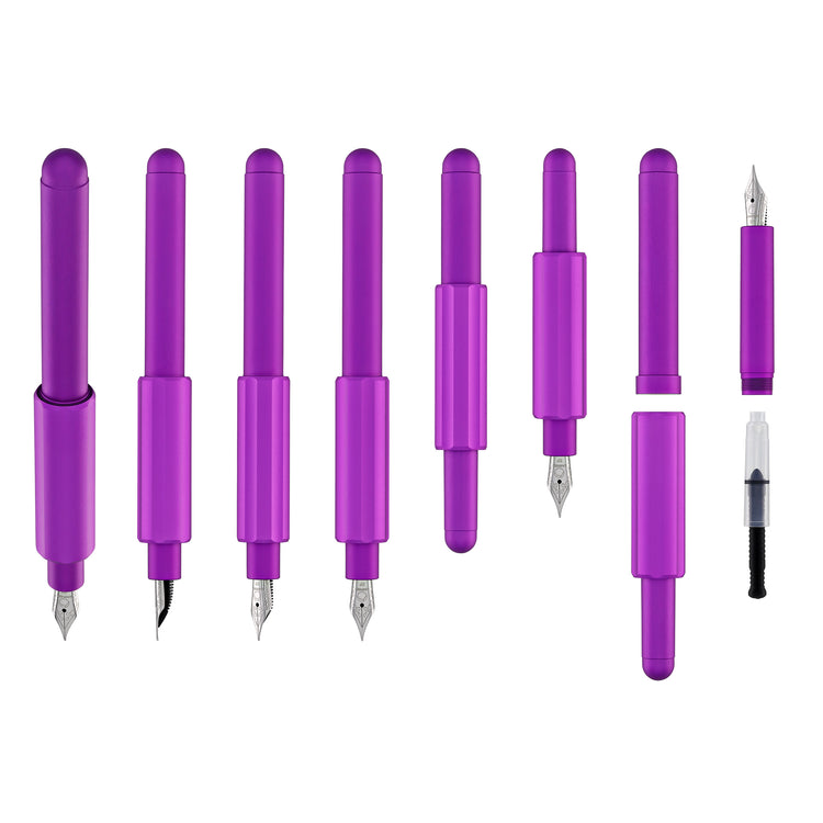 Monteverde Axis Fountain Pen in Matte Purple