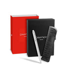 Caran d'Ache Ecridor Ballpoint Pen in Damier with Leather Case - Special Edition Gift Box