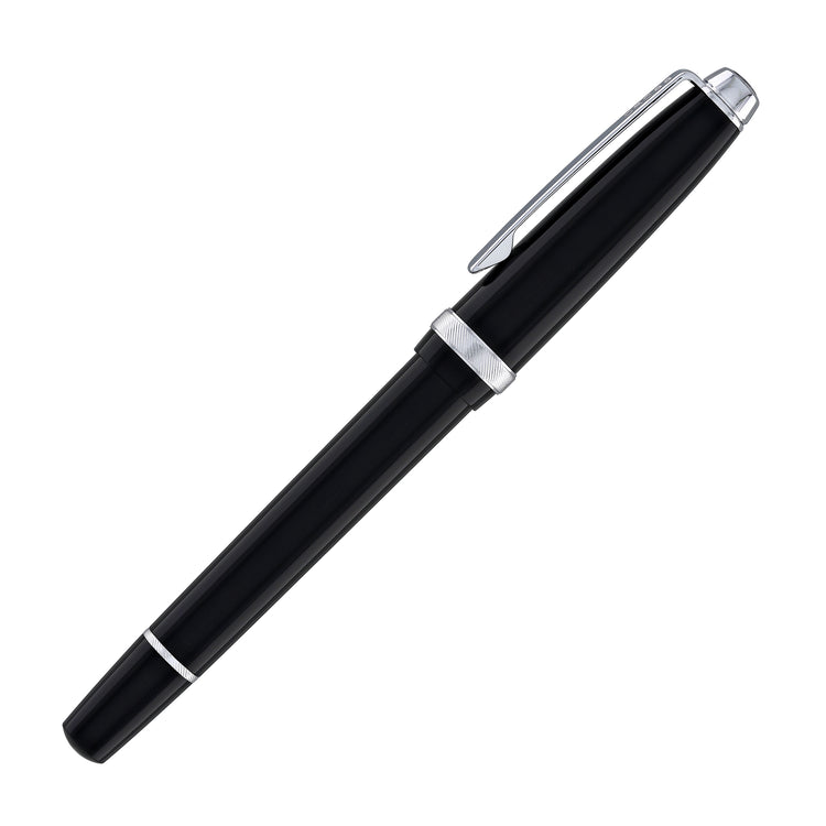 Cross Lume Rollerball Pen in Obsidian Black with Polished Chrome Appointments