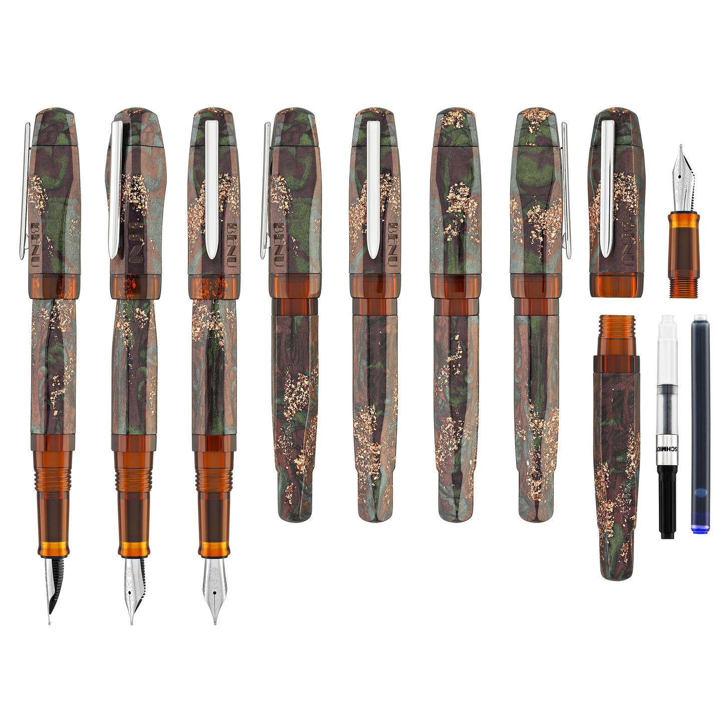 Benu AstroGem Collection Fountain in Midas Fountain Pens