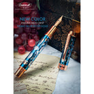 Conklin Endura Deco Crest Fountain Pen in Demo Blue with Rosegold Trim Fountain Pen