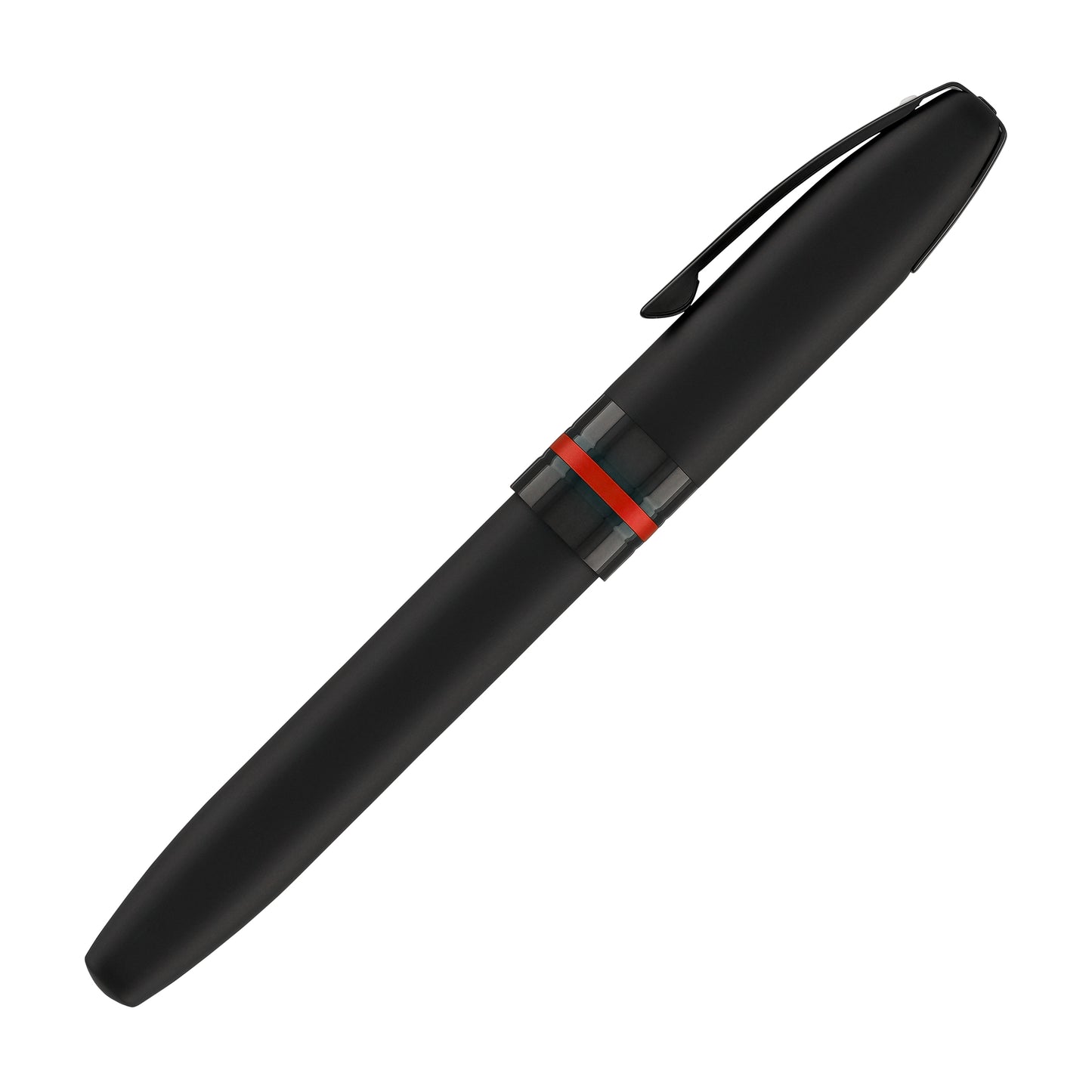Sheaffer Icon Rollerball Pen in Matte Black Lacquer with Red PVD Trim