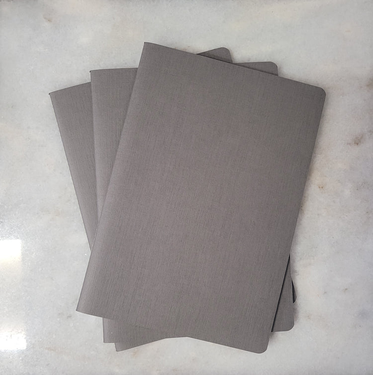 Misfit Item 0119 Lamy Softcover A5 Booklets Set of 3 in Grey - 5.7 x 8.3