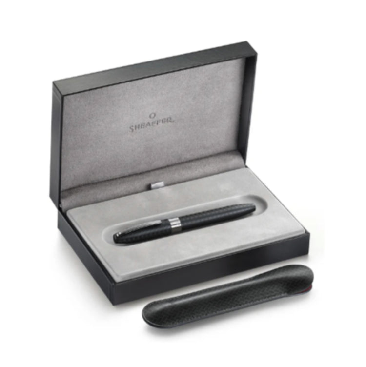 Sheaffer Legacy Chevron Fountain Pen in Matte Black with PVD Gunmetal