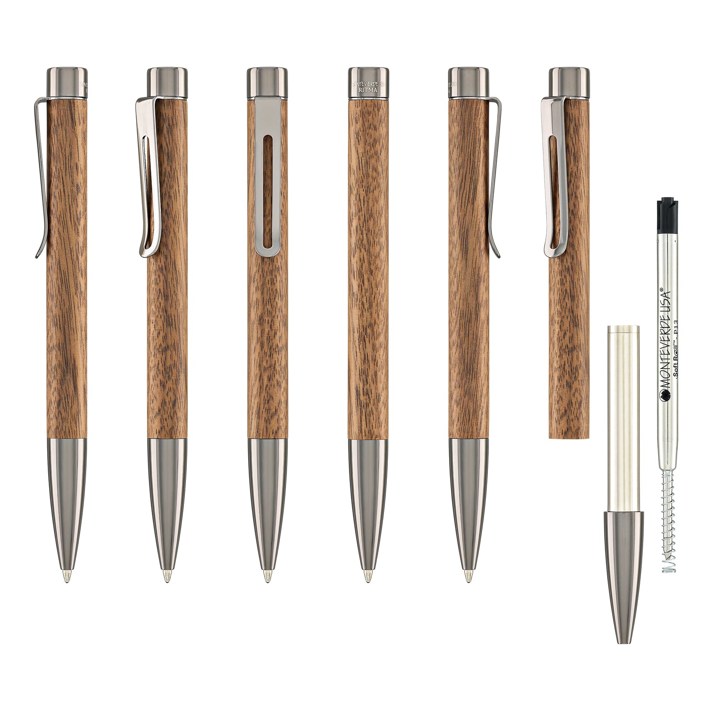 Monteverde USA Ritma Ballpoint Pen in Walnut Ballpoint Pens