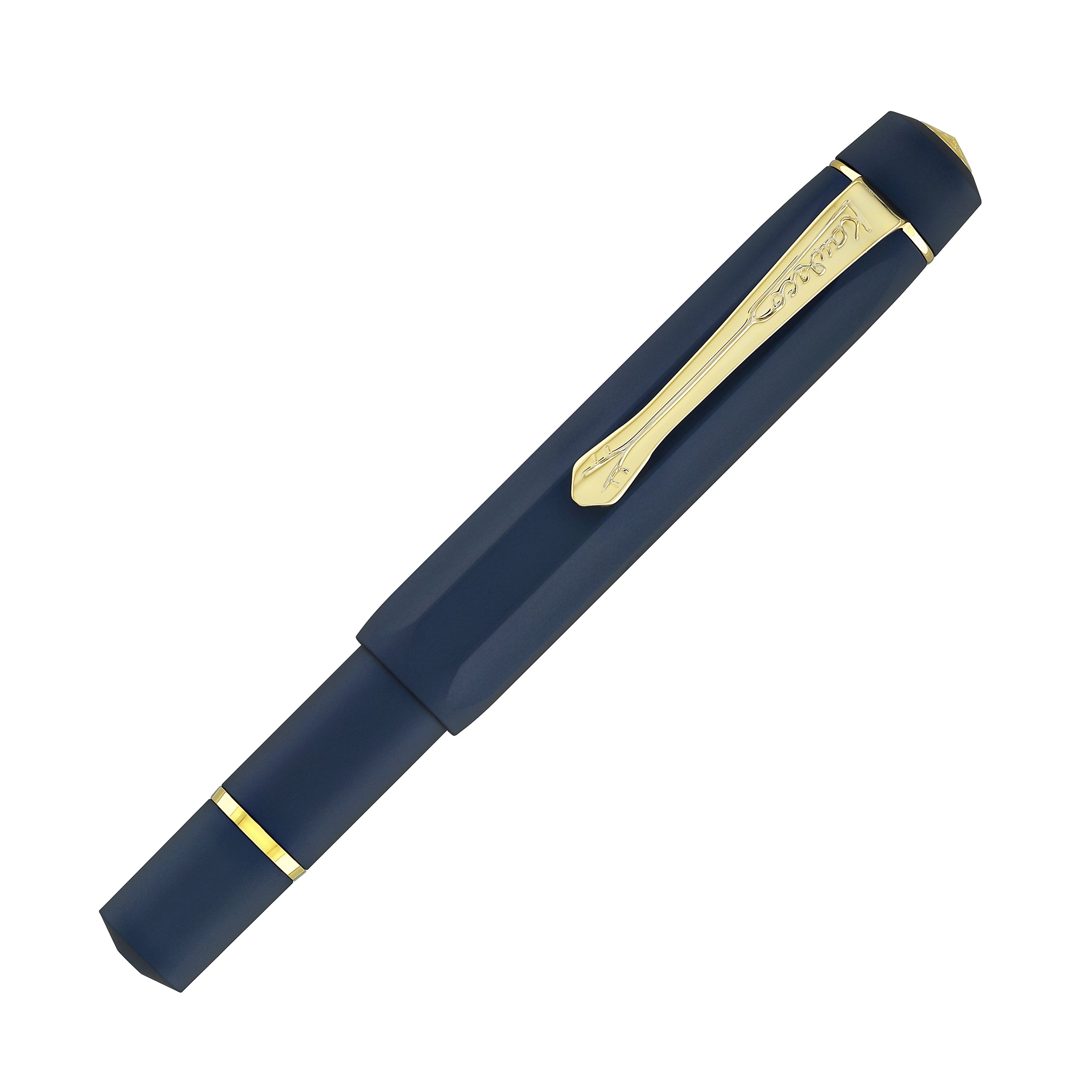Kaweco Piston Sport AL Fountain Pen in Solo Navy/Gold - Goldspot Pens
