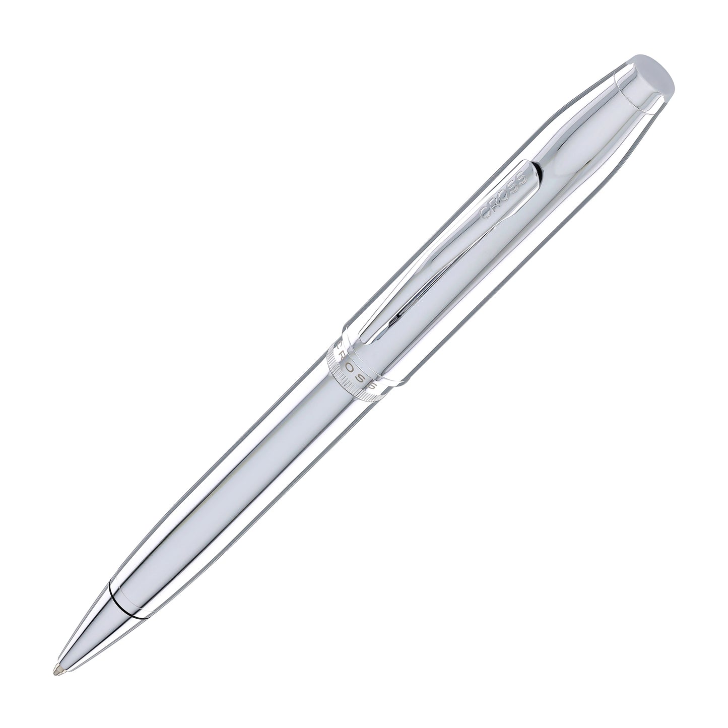 Cross Foundry Ballpoint Pen in Polished Chrome with Polished Chrome Appointments