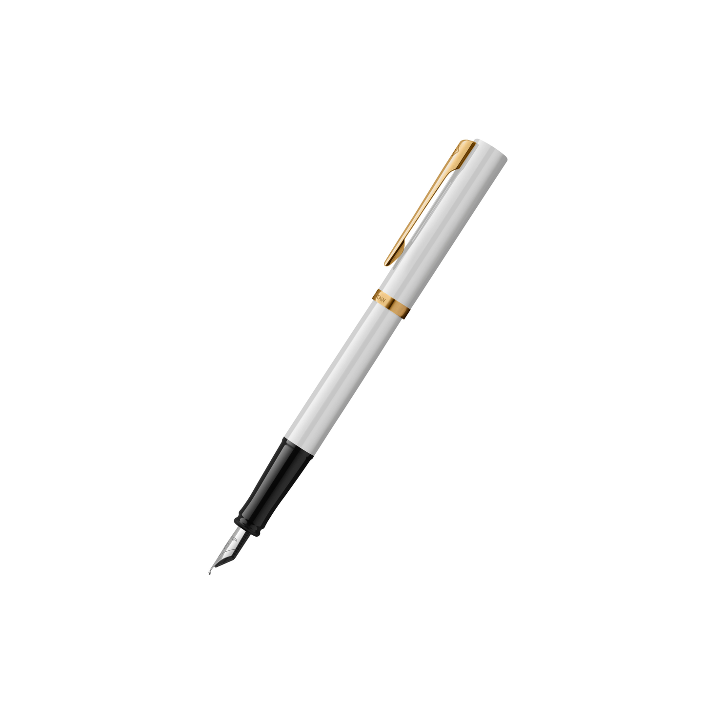 Waterman Impression Fountain Pen in White with Gold Coated - Fine Point