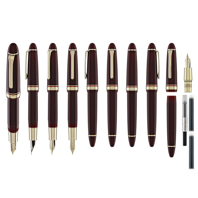 Sailor 1911 Casual L Stable Fountain Pen in Muted Red, Gold Trim