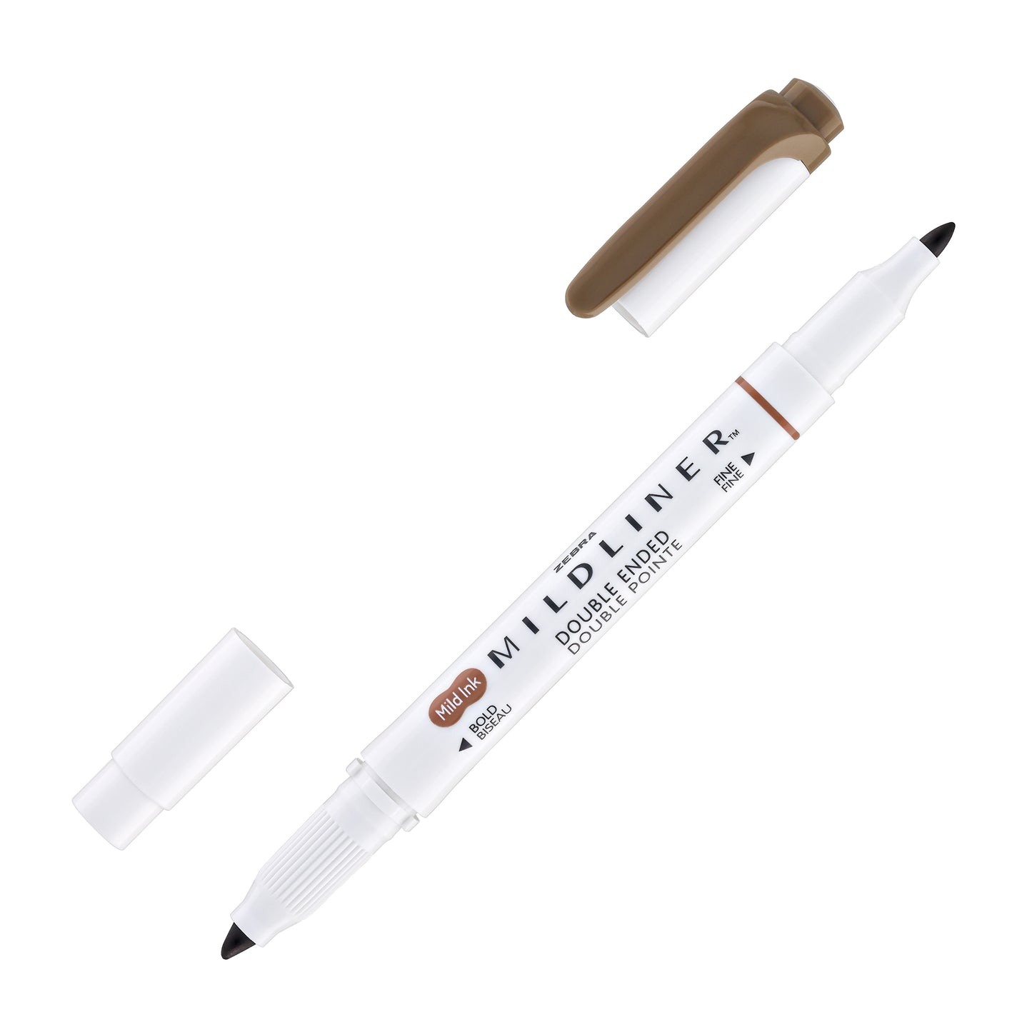 Zebra Mildliner Dual-Tip Highlighter in Brown
