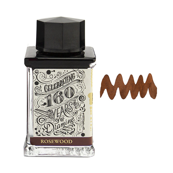 Diamine 160th Anniversary Bottled Ink in Rosewood - 75 mL Bottled Ink