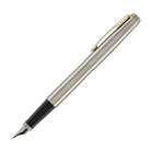Parker Jotter Fountain Pen in Stainless Steel with Gold Trim - Medium Point
