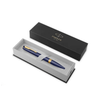 Parker Meridian Ballpoint Pen in Blue with Gold Trim