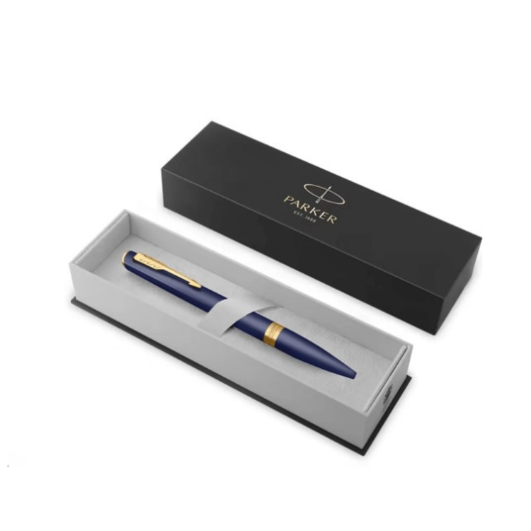 Parker Meridian Ballpoint Pen in Blue with Gold Trim