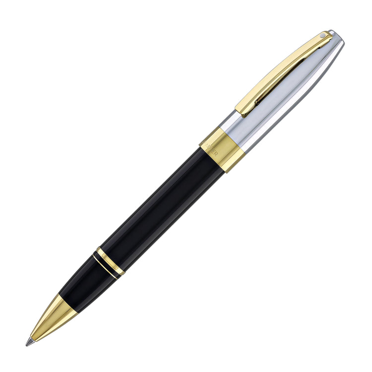 Sheaffer Legacy Rollerball Pen in Black Lacquer with Chrome Cap 14kt Gold PVD