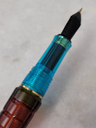 Misfit Item 0005 Benu Tessera Fountain Pen in Ribbon Turquoise - Fine