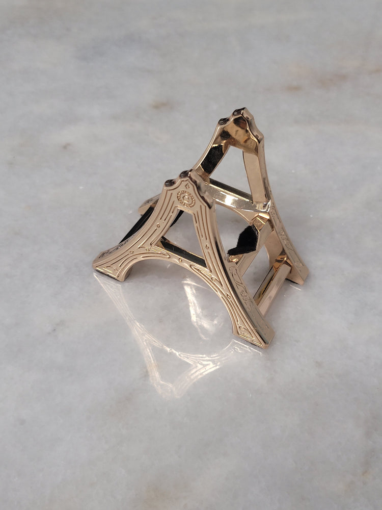 Misfit Item 0012 Ferris Wheel Press 38ml Bottled Ink Carriage in Polished Gold Finish