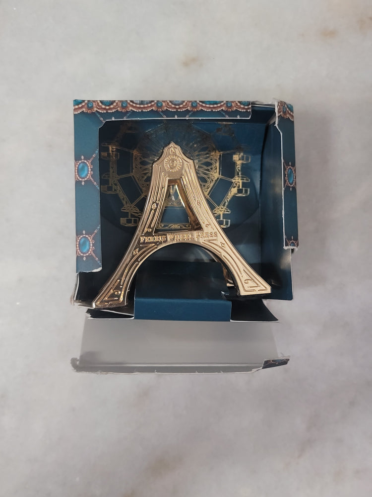 Misfit Item 0012 Ferris Wheel Press 38ml Bottled Ink Carriage in Polished Gold Finish