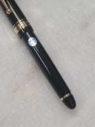 Misfit 0026 Pilot Custom 743 Fountain Pen in Black/Gold - 14K Soft Fine Medium Point
