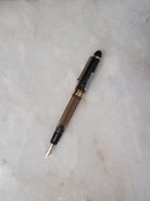 Misfit 0028 Pilot Custom 823 Fountain Pen in Amber with Gold Trim - 14K Gold Signature Nib