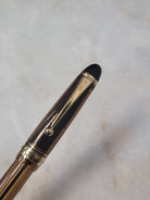Misfit 0028 Pilot Custom 823 Fountain Pen in Amber with Gold Trim - 14K Gold Signature Nib