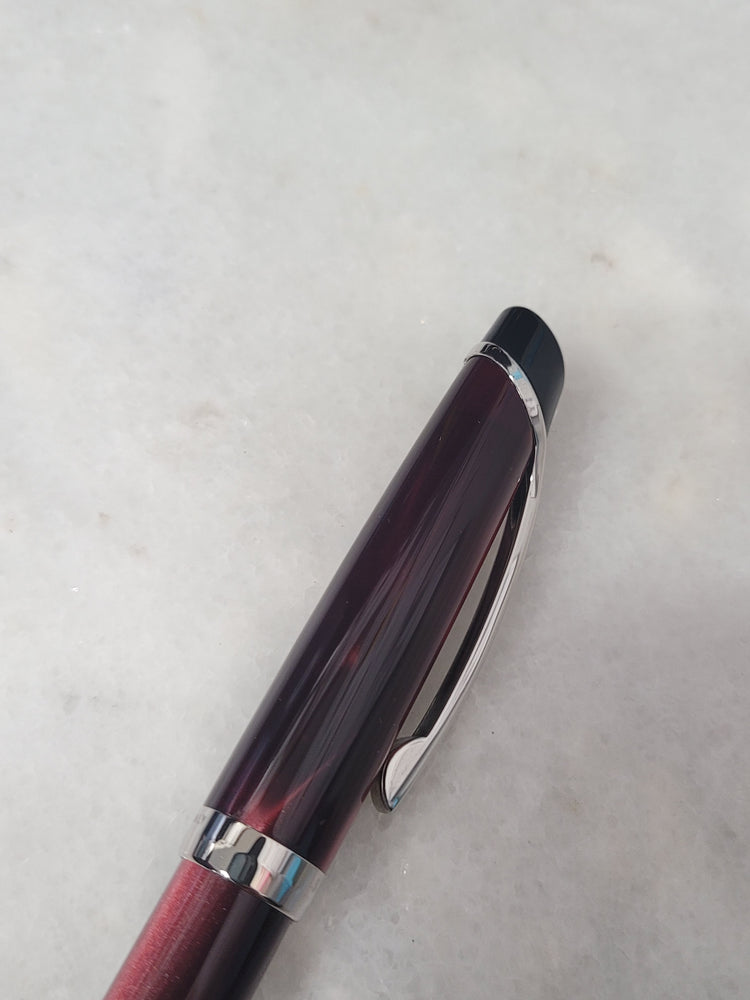 Misfit Item 0057 Sheaffer Valor Rollerball Pen in Burgundy with Palladium Trim