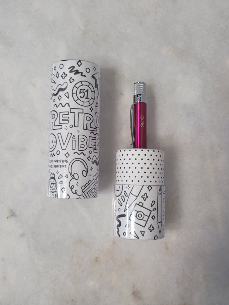 Misfit Item 0060 Retro 51 Tornado Rollerball Pen in Pink Lacquer