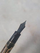 Misfit Item 0070 Pilot Custom 823 Fountain Pen in Amber with Gold Trim - 14K Gold Signature Nib