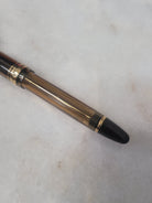 Misfit Item 0070 Pilot Custom 823 Fountain Pen in Amber with Gold Trim - 14K Gold Signature Nib