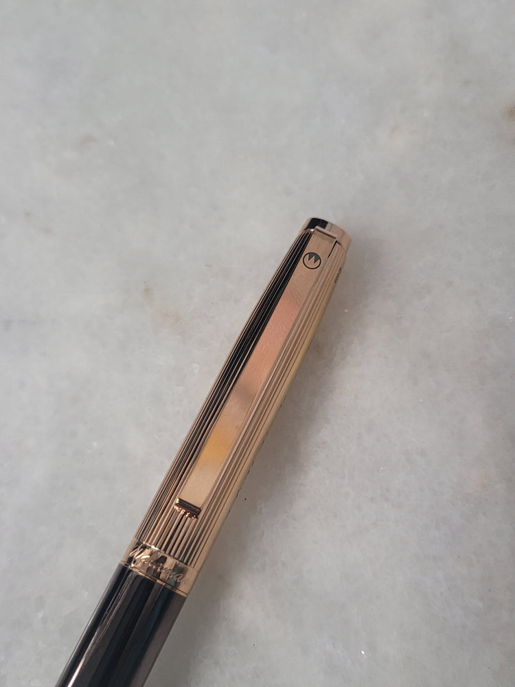 Misfit Item 0074 Waldmann Tuscany Ballpoint Pen in Chocolate with Rose Gold