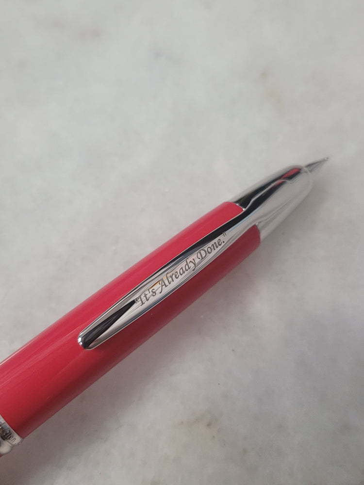 Misfit Item 0081 Pilot Vanishing Point Fountain Pen in Red Coral - 18K Gold Medium Point (2022 Limited Edition)