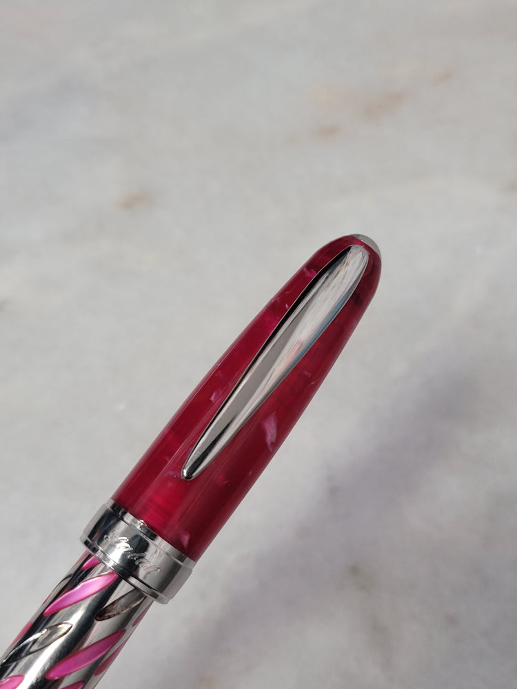 Misfit Item 0085 Laban Enamel Rollerball Pen in Pink Ovals