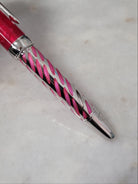 Misfit Item 0085 Laban Enamel Rollerball Pen in Pink Ovals