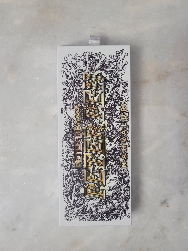 Misfit Item 0096 Nahvalur Original Fountain Pen - Peter Draws Artist Edition Silver - Medium Point