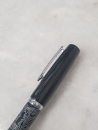 Misfit Item 0099 Nahvalur Original Fountain Pen - Peter Draws Artist Edition Silver - 1.1mm Stub Nib