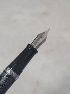 Misfit Item 0100 Nahvalur Original Fountain Pen - Peter Draws Artist Edition Silver - Medium Point