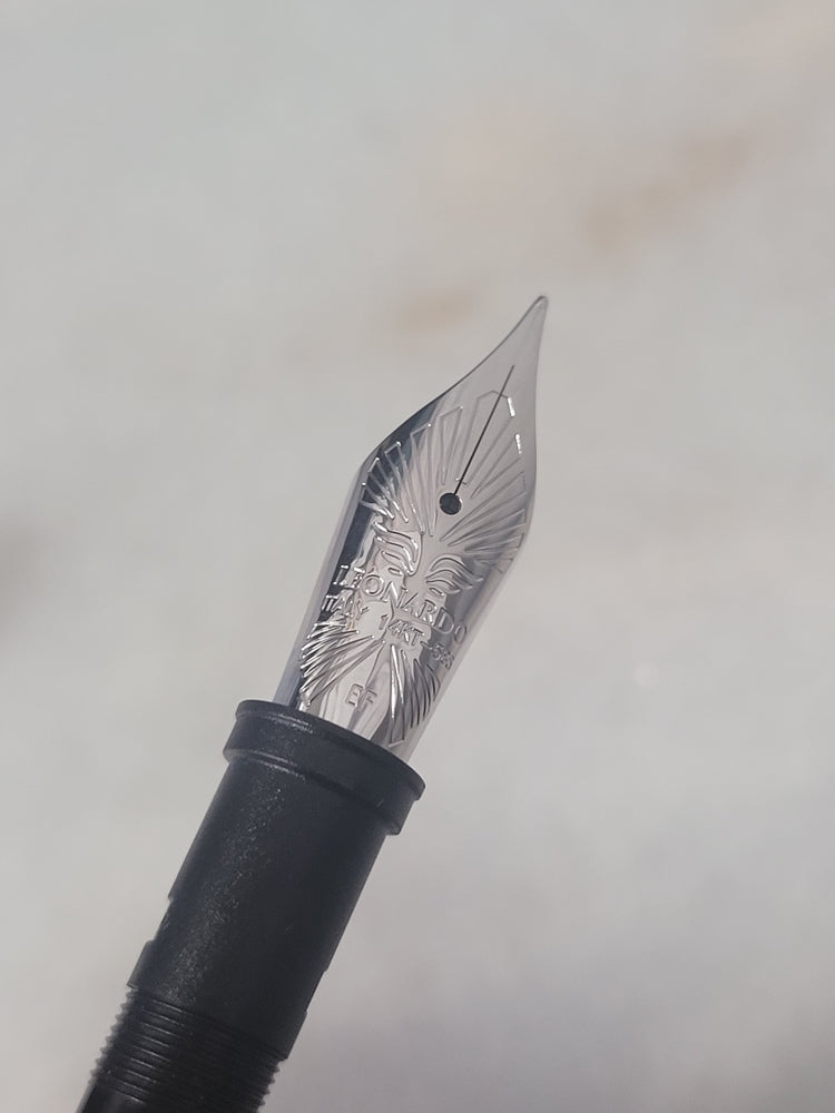 Misfit Item 0120 Leonardo Fountain Pen Nib Replacement 14KT Jowo Nib, Silver - Extra Fine Point