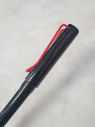 Misfit Item 0125 Lamy Joy Calligraphy Fountain Pen in Shiny Black with Red Clip - 1.1 mm Stub Nib