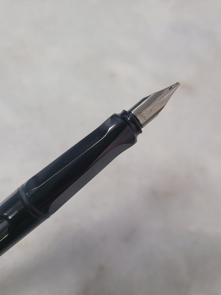 Misfit Item 0125 Lamy Joy Calligraphy Fountain Pen in Shiny Black with Red Clip - 1.1 mm Stub Nib