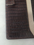 Misfit Item 0128 Filofax Slimline Organizer in Brown Lizard Pattern