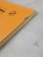 Misfit Item 0134 Rhodia Staplebound Lined Paper Pad in Orange - 8.25 x 12.5  (Yellow Paper)