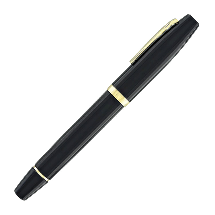 Scribo Flow Fountain Pen in Origine with Yellow Gold Trim