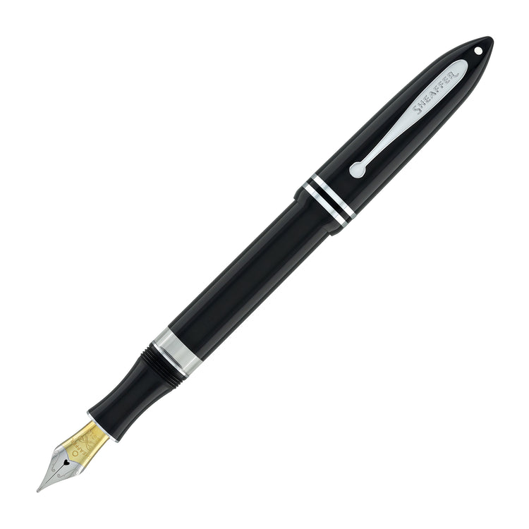 Sheaffer Balance III E892 Fountain Pen in Glossy Black & Chrome Trims