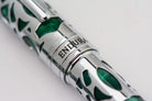 Conklin Endura Deco Crest Fountain Pen in Green with Chrome Trim