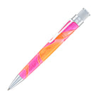 Retro 51 Tornado Cosmic Swirl Rollerball Pen in Pink & Orange