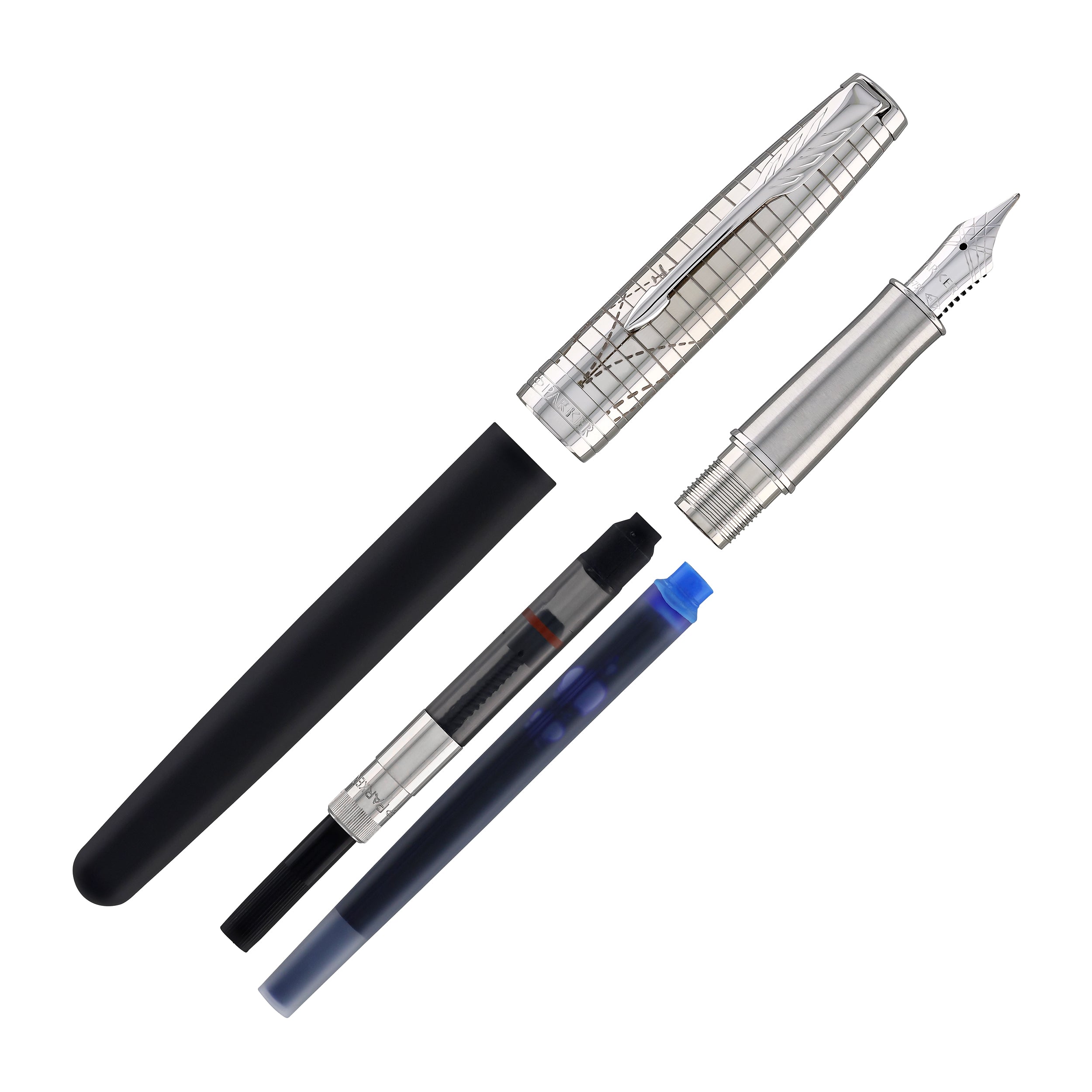 Parker Sonnet Premium Fountain Pen in Legacy of Flight with Chrome